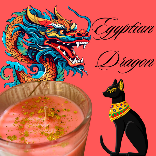Egyptian Dragon Candle